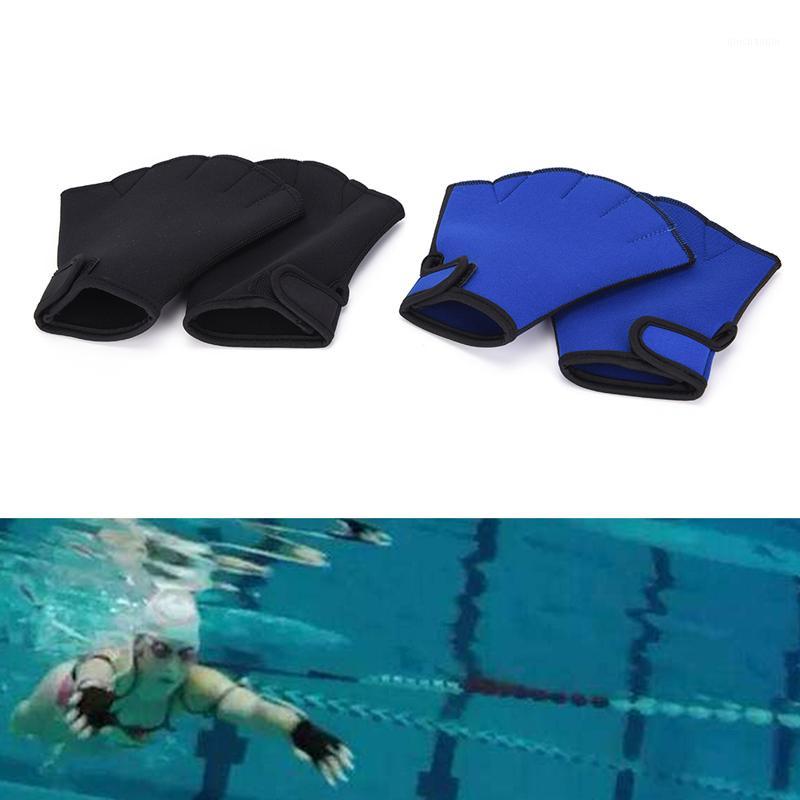 

1 Pair Water Swim Gloves Aerobics Aqua Jogger Swimming Hand webbed Swim Surfing Diving Webbed Neoprene Paddle Gloves1