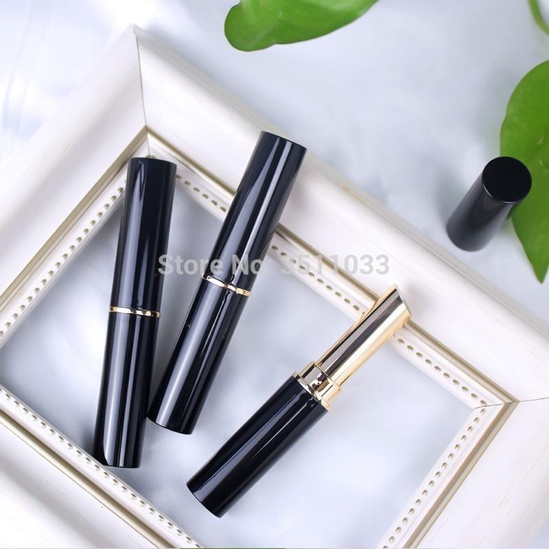 

7.1MM Lip Tube Mini Black Oblique Slim Cosmetic Packaging Lipstick Container 1.5g Empty Lipstick Tubes