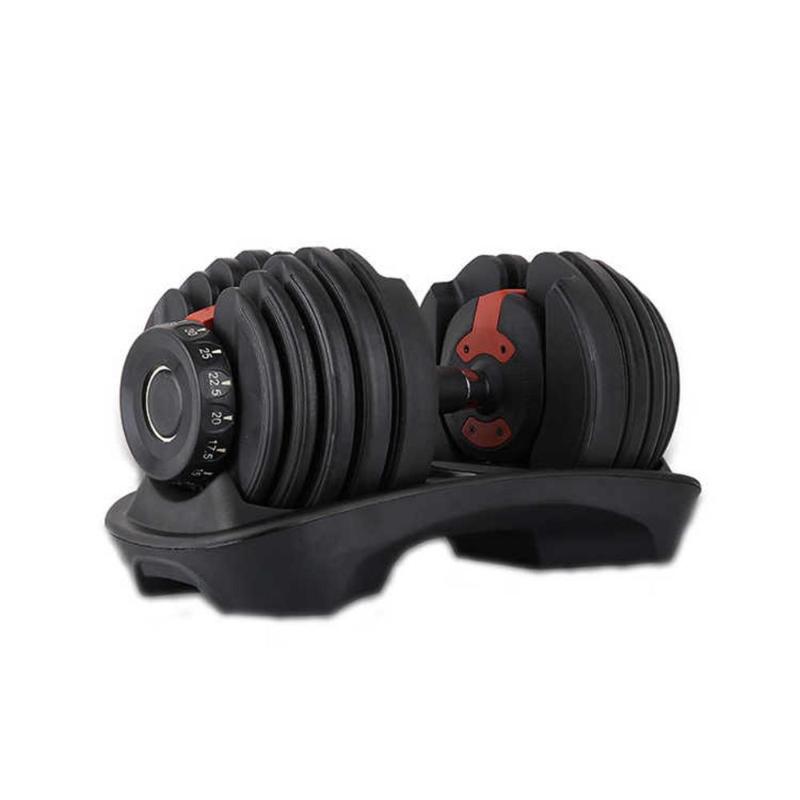 

30 kg Fitness Equipment Adjustable Dumbbell For Body Building custom dumbbell adjustable, Black