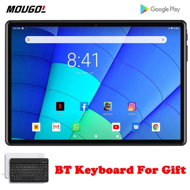 

New 10.1 inch Android 9.0 Tablet Pc Quad Core Google Play 3G Wifi Call Tablets GPS 2.5D Tempered Glass 10 inch Tab With Keyboard1, Black