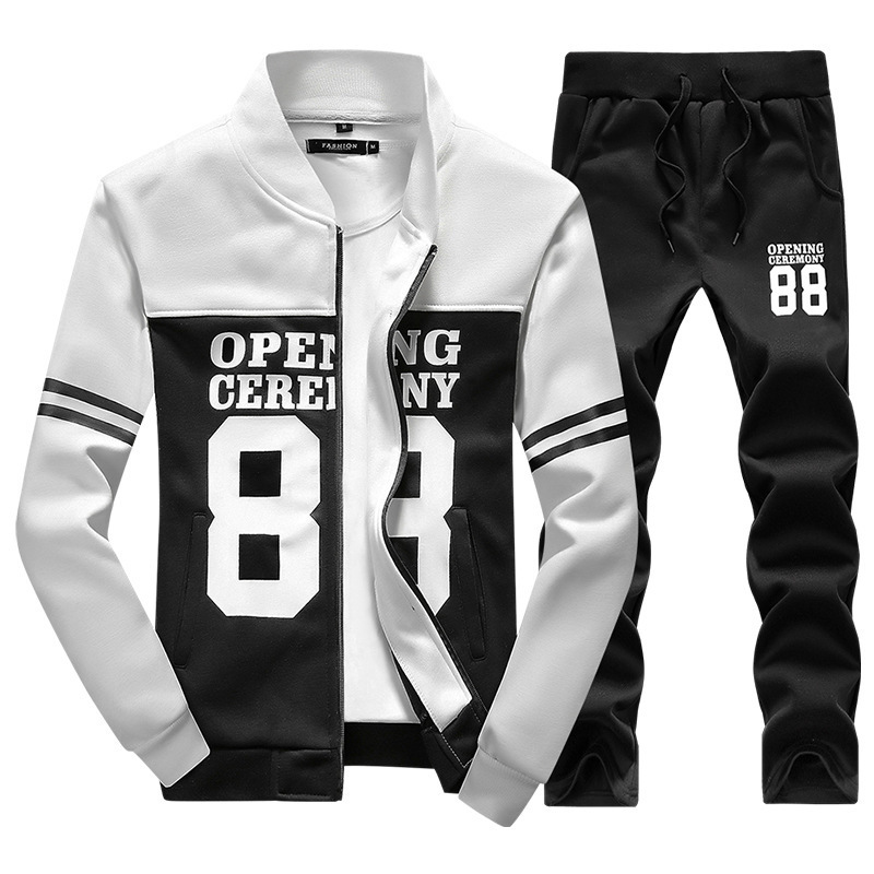 Men Sets 2 Pieces Sweatshirt + Sweatpants Set Man Track Suit Set Autumn Winter Ropa De Hombre Mens Tracksuit Fashion Hoodie Set 201113Z