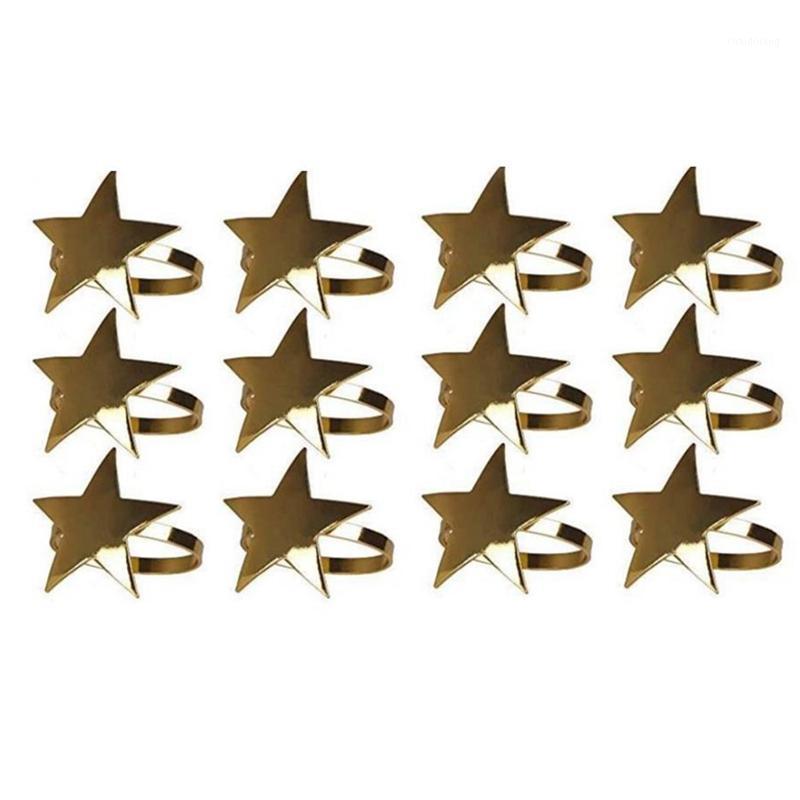 

12 Pcs Five-Pointed Star Napkin Ring,Christmas Napkin Ring Suitable for Holiday Parties,Dinners,Wedding Receptions,Etc1