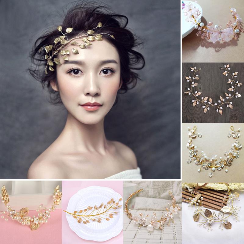 

Wedding Headbands Bridal Ornaments Beautiful Leaves Headbands Fashion Women Hair Band Simple Elegant Bride Accessories Gifts