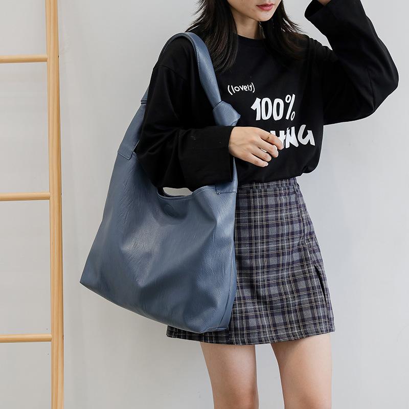 

Vintage Women Shoulder Bags Designer Chic Strap Handbags Luxury Casual Large Capacity Tote Purses Soft Pu Leather Crossbody Bag, Beige
