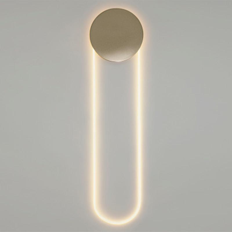 

Nordic atmosphere creative led wall lamp retro art palor bedroom bedside hotel model partition wall sconce