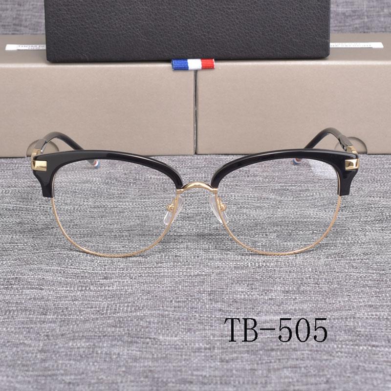 

Brand Thom Optical Eyeglasses Frames TB505 Anti Blue Lens Myopia Prescription Eyewear Frames Women Men with Luxury Box