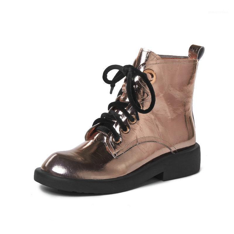 

Genuine Leather Motorcycle Booots low heels boots Winter autumn Short Boots Women Ankle Night Club Shoes Woman1, Black