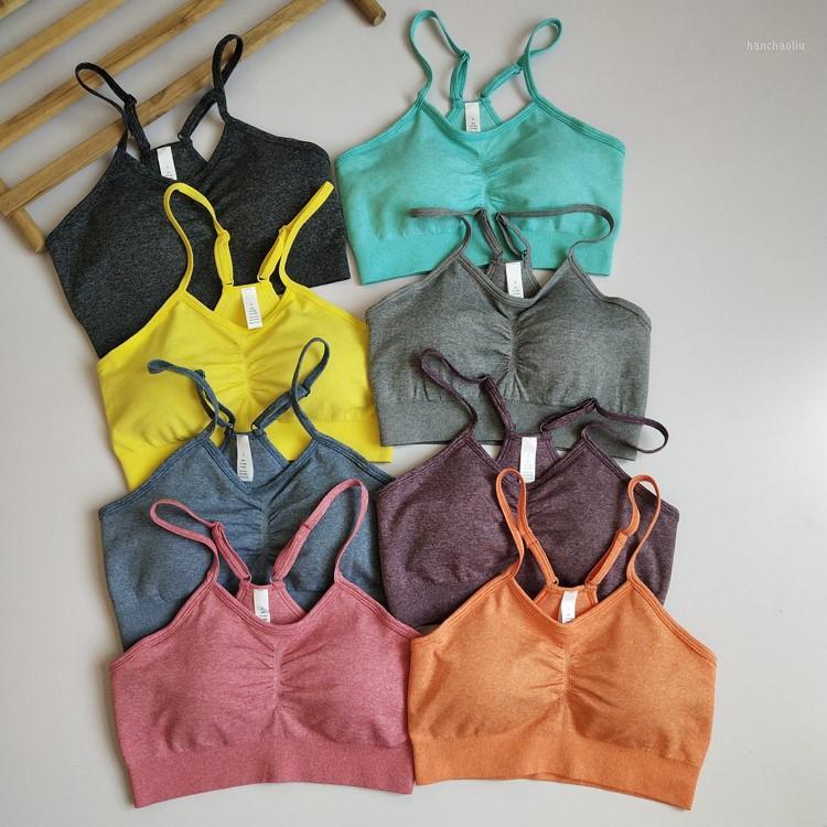 

Mesh Sports Bra Push Up Padded Strappy Yoga Sportswear Running Sport Bras Women Fitness Gym Bra Sexy Seamless1, Green