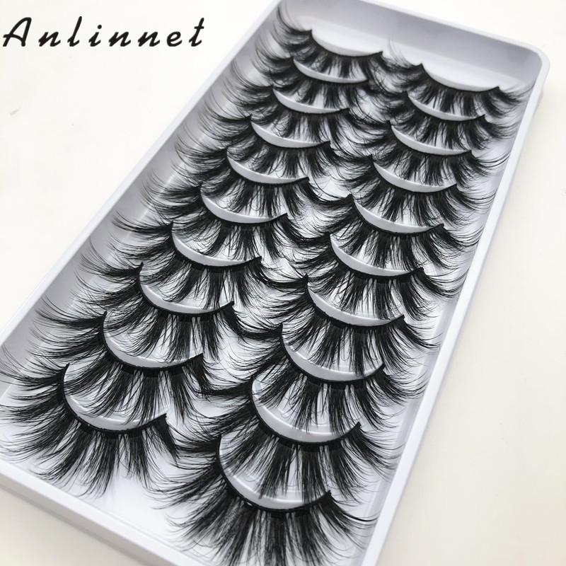 

10pairs of false eyelashes natural mink false eyelashes make up thick and soft female makeup free shipping