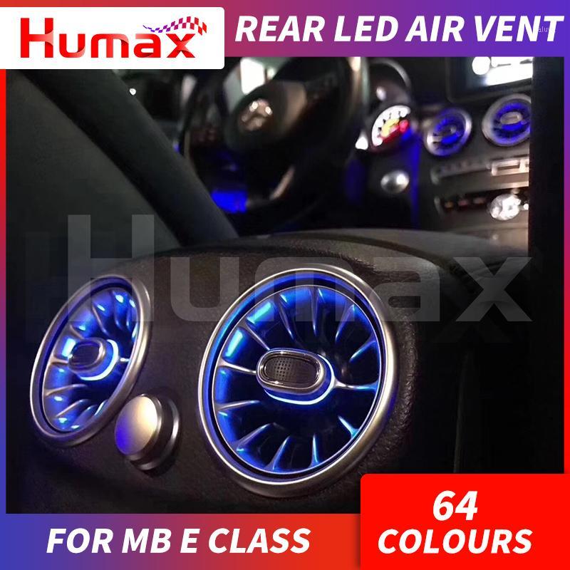 

64 colors Rear-seat LED turbine air vent For mercedex E class w213 synchronized with ambient light car interior accessories1