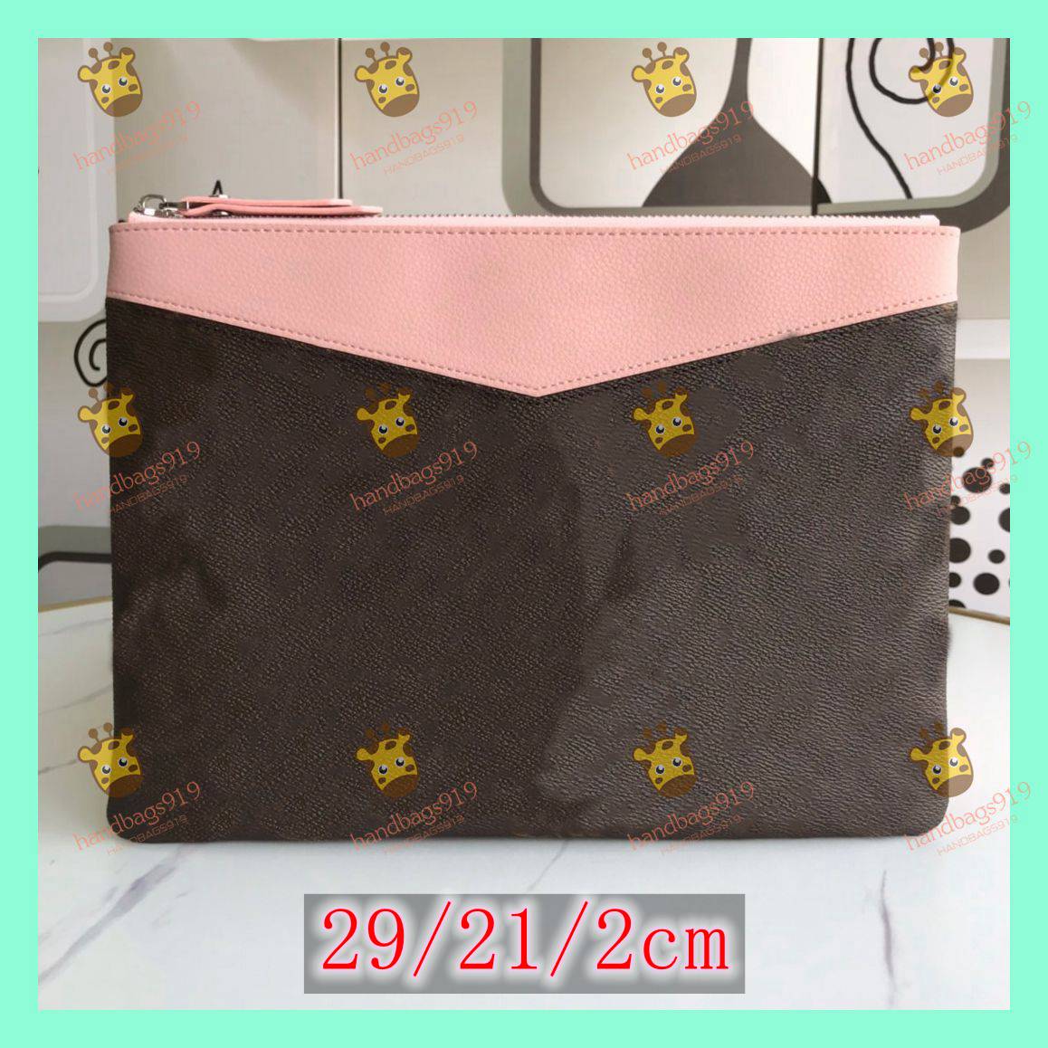 

clutch pochette ladies clutch bags Fashion Men Women Clutch Bag Classic Document Bags laptop Cover Bag Caoted Canvas With Dust Bag, Extra cost