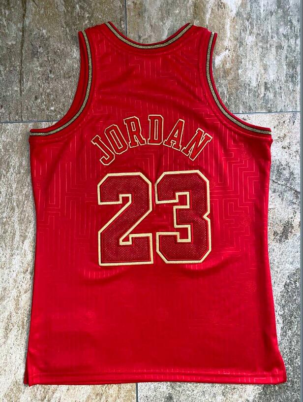 

Men Chicago Bulls jerseys Michael Jordon jersey mitchell ness basketball jersey, fine sewing embroidered souvenir basketball jerseys, Black;red