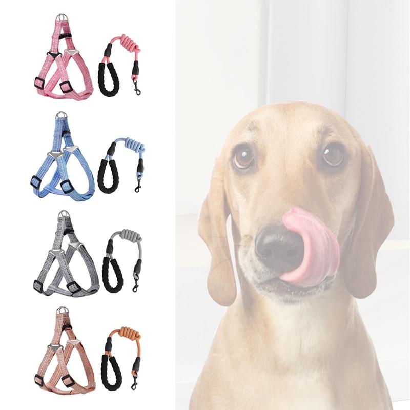 

Adjustable pet chest and back leash Professional Large Dog Training Vest Harness Outdoor Safety Reflective Pet Chest Strap