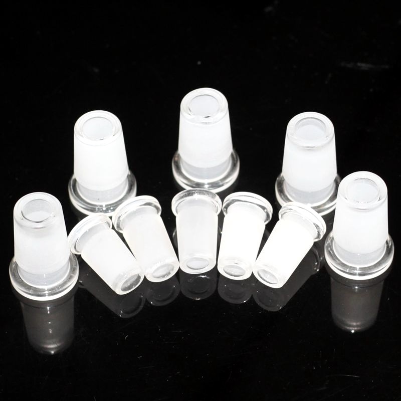 

Glass drop down adapter Reducer 10mm14mm18mm Male female Glass Drop Down Extender Glass Connector Clear bong fittings water pipe