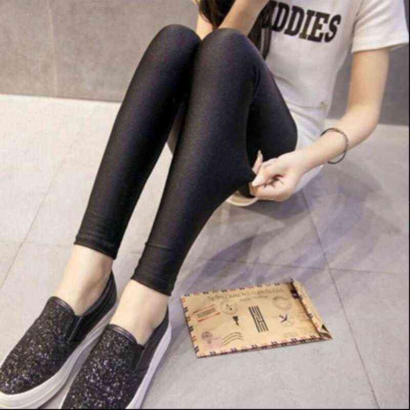 Printemps femmes jambes mode femme brillant taille haute taille extensible disco danse dames leggings goutte bonne qualité