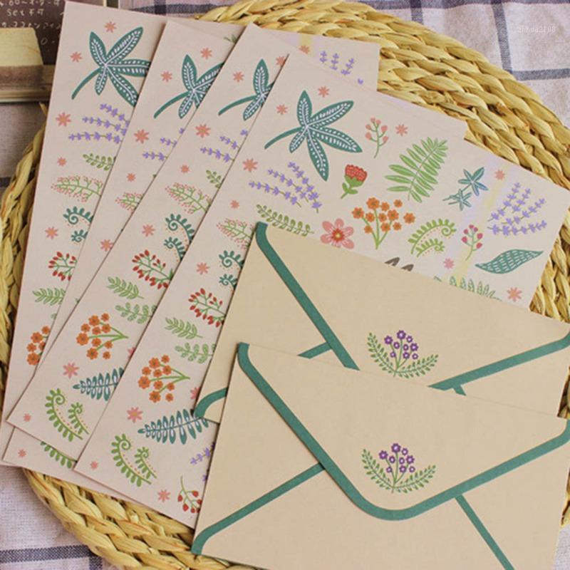 

Korean Stationery Gift Envelope Finely Flower Animal Letter Paper And Envelopes Sets Writing Paper School Office Supply1