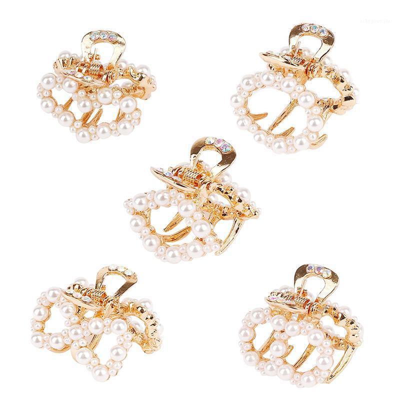 

Hair Clips & Barrettes Korean Women Fresh Rhinestone Pearl Sweet Mini Hairpin Ladies Wedding Hairwear Accessories Jewelry, Golden;silver