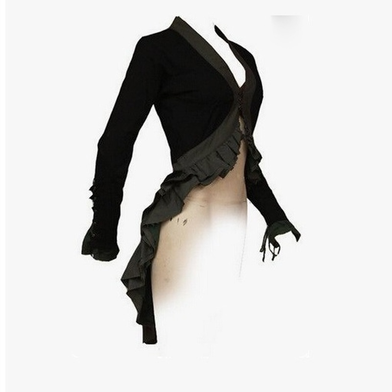 Accessoires de costumes Médiéval Plus Sexy Châle Bandeau Dentelle Slim Top Tuxedo Court Vacances Robe de Performance Spéciale Halloween Cosplay C