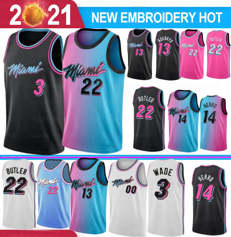 

men Tyler 14 Herro 13 Adebayo Jimmy 22 Butler Bam Basketball Jersey Dwyane Dwyane 3 Wade 7 Goran 55 Duncan Robinson Dragic Nunn, Rehuo+patch