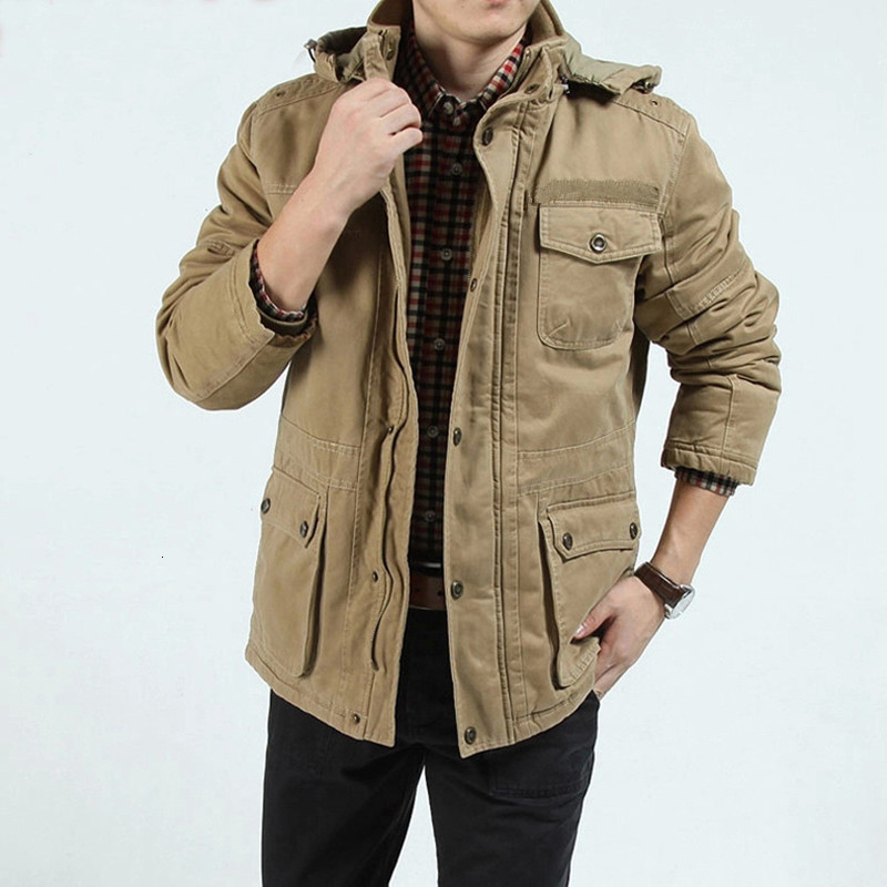 

2021 Men Military-style Wind-proof Jacket Weight and Coat 47C3, Army green.
