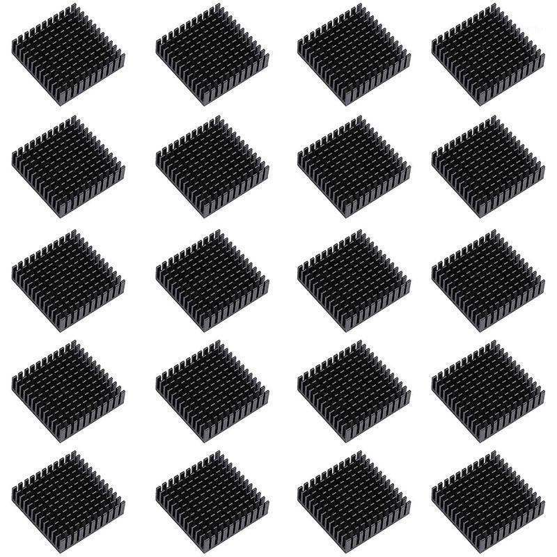 

OPQ-20PCS 40mm x 40mm x 11mm Black Aluminum Heatsink Cooling Fin for Cooling MOSFET VRam Regulators VRM Stepper Driver1