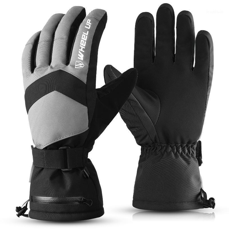 

Winter Gloves Waterproof Windproof Gloves Warm Snowboard Ski Bicycle for Adult1, Black