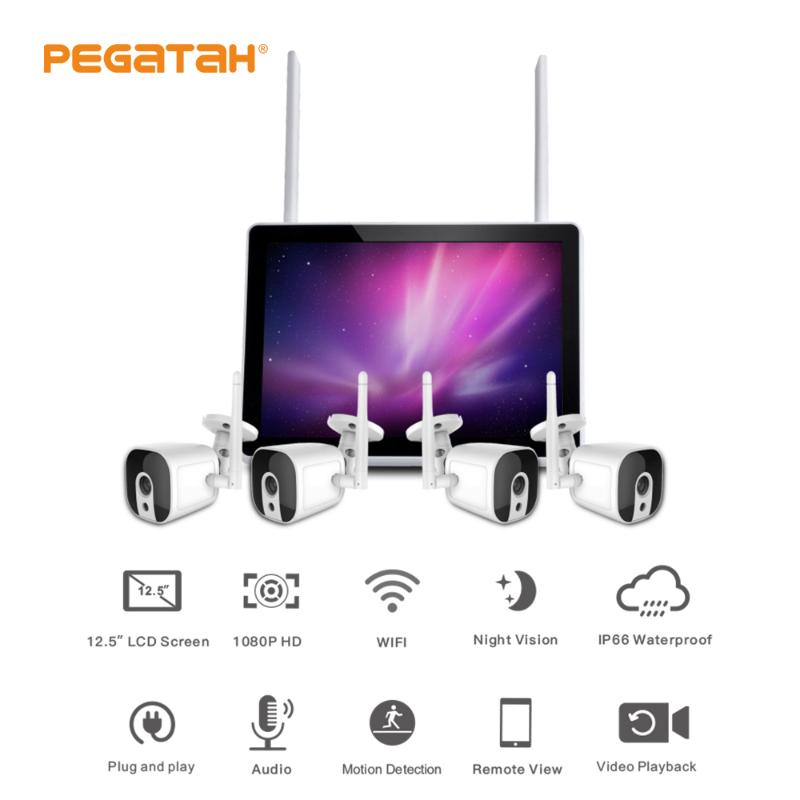 

Video surveillance camera with NVR kit Video recorder Outdoor Wifi IP Security Camera Set Surveillance Kit Night Vision