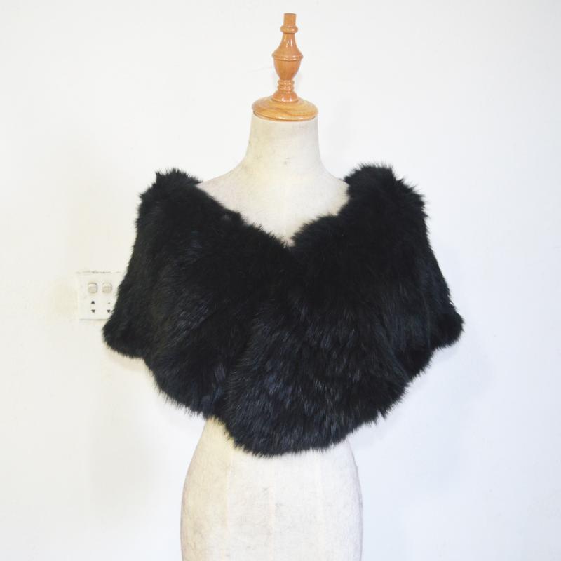 

Free Shipping AU601 Cheapest Black Wholesale Women Fur Cape Scarf