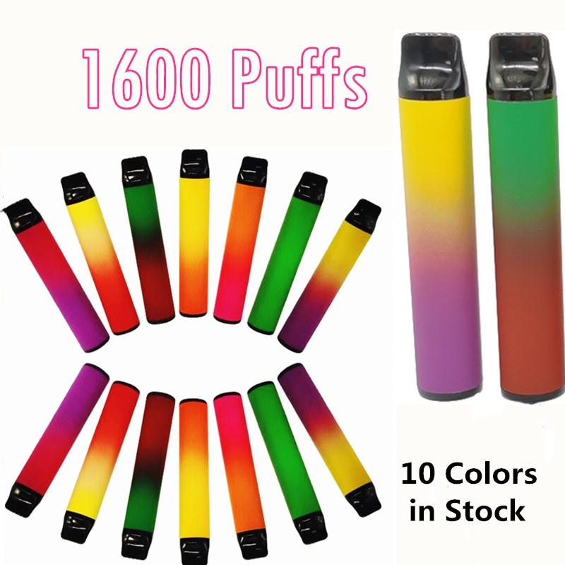 

1600 Puffs Disposable vape pens XXL 6.5ml Pod Device Portable Kit Pre-filled Cartridges Vape Pen Vapor 1000mAh Empty Custom Made 20 colors