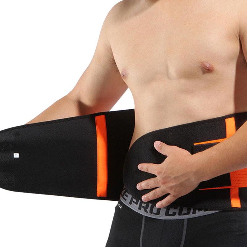 

Women Men Adjustable Waist Back Support Elastic Fitness Belt with Hook & Loop Straps Sports Safety, Blue