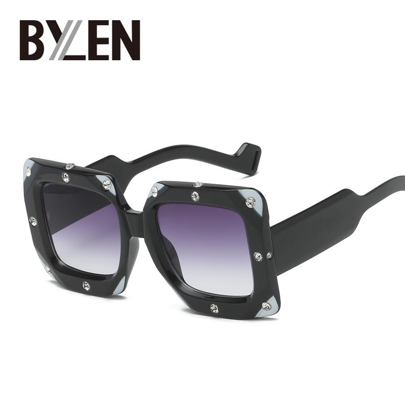 

Vintage Square Sunglasses Women Oversized Men Sun Glasses Big Diamond Retro Gradient Eyeglasses Shades Design UV400