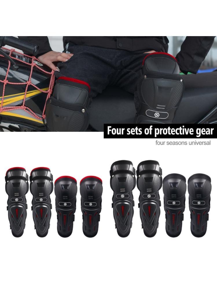 

Motorcycle Protective Gear Knee Pads Elbow Protector Motocross Skating Knee Prot Q39F