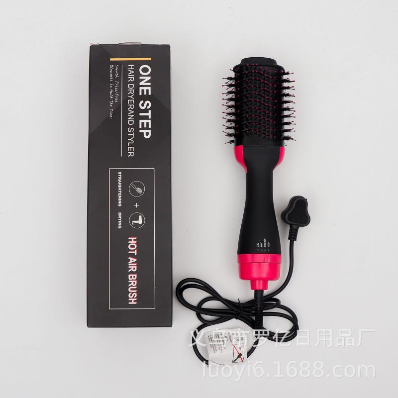 

Cross Border Hot Selling Multifunctional Warm-Air Comb Wet Dual Purpose Blowing Combs Hair Curler Straight Blow Drye /40