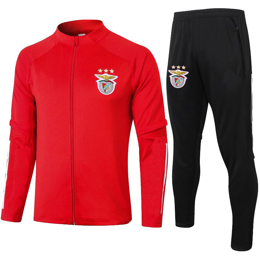 

2020 Benfica survetement jacket Training suit soccer Jersey tracksuits 2021 Benfica tracksuit football jacket tracksuit set, Red