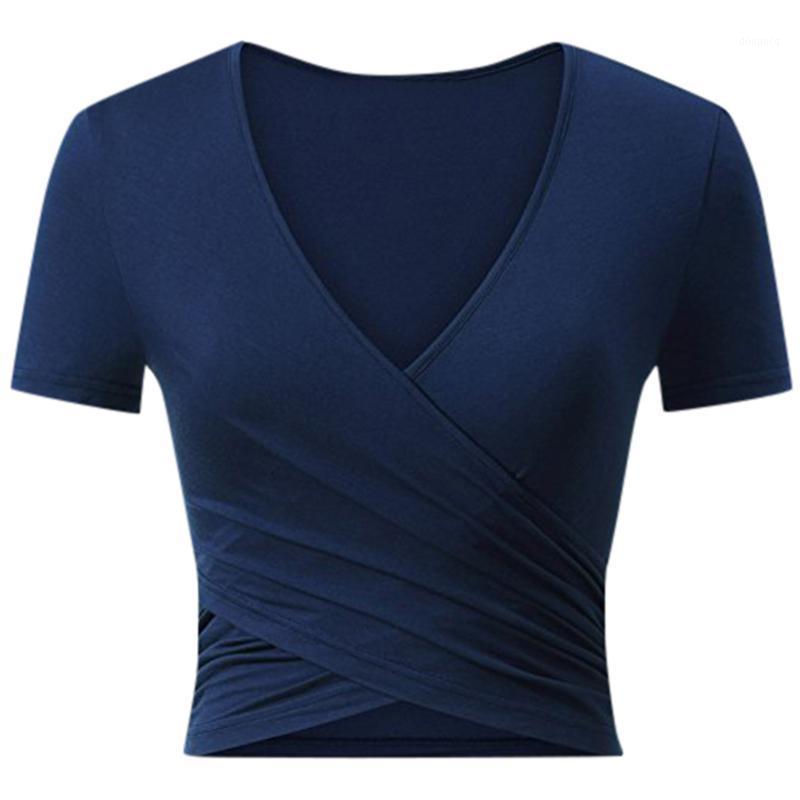 

Women Sports Yoga tshirt Leisure Cross Gym Slim Short Sleeve T-Shirts Plus Size Breathable Fitness Running Workout Tee Tops1, Blue