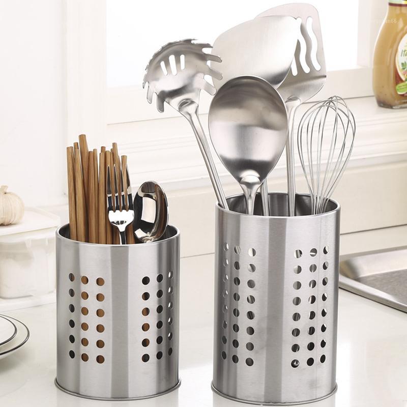 

Kitchen Storage Chopsticks Tube Stainless Steel Cooking Utensil Kitchen Tools Multi-function Storage Tool Chopstick Holder1