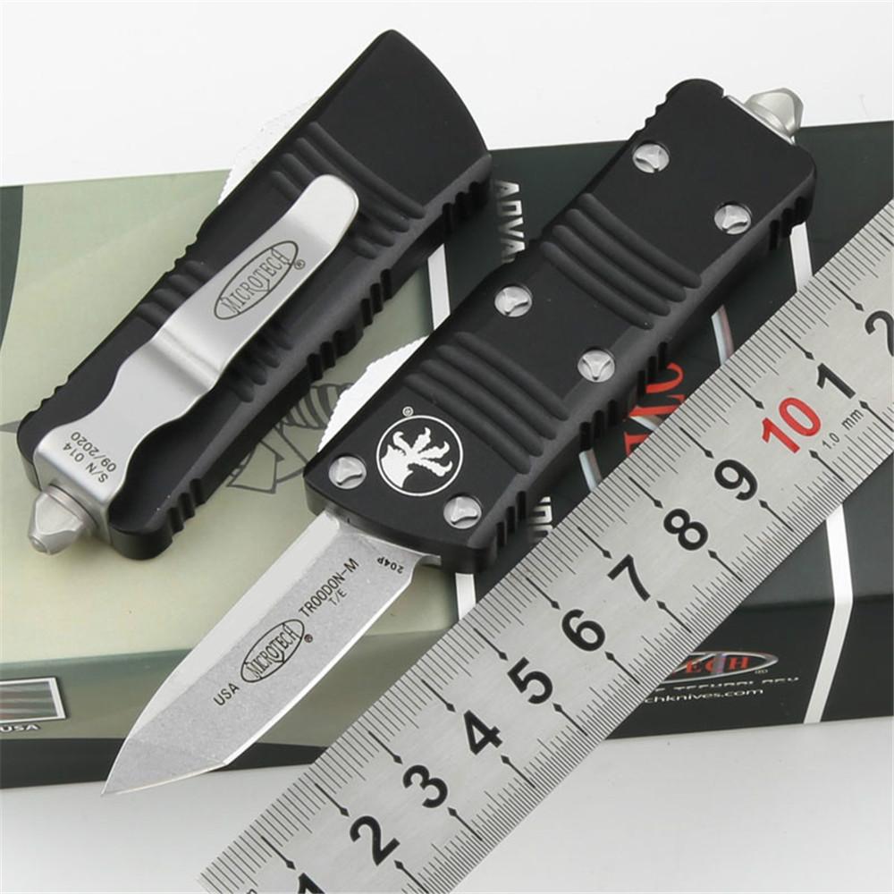

Microtech MINI 121 combat Troodon Automatic knife D2 T6061 outdoor camping EDC tool 940 535 A07 utx85 utx70 a016 3300 3400 4600 MT knife