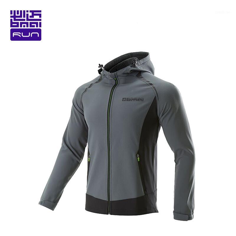 

BMAI Profession Men Windproof Running Jackets Sport Gym Clothing Breathable Long Sleeve Sportswear Keep Warm Fitness Man Jacket1, Black