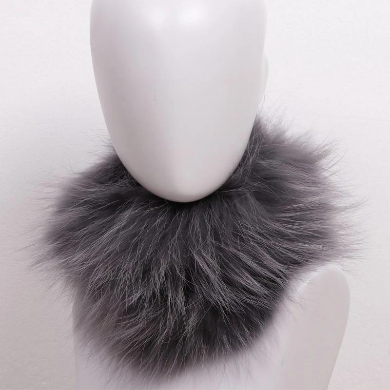 

winter warm women real raccoon fur scarf ladies natural fur hat pullover head scarf