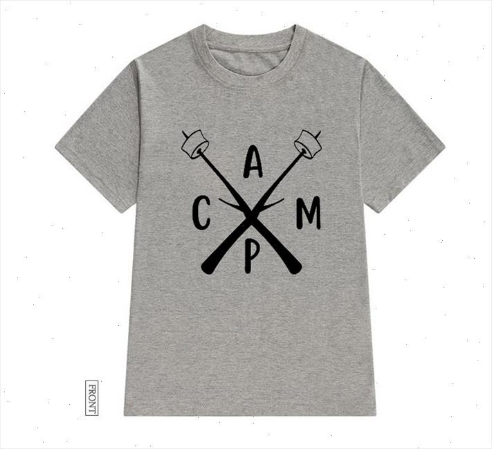 

camp crossed outdoor women tshirt cotton casual funny t shirt yong girl tee 5 colors drop ship s 564, White
