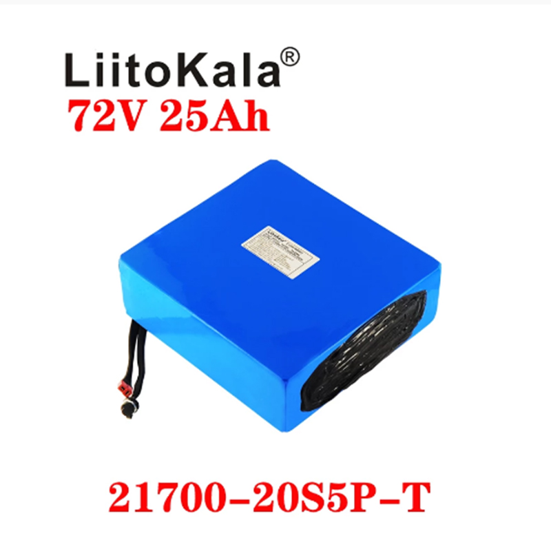 

LiitoKala 20S 72V 25Ah 2000W electric bike battery 21700 5000mAh cell 72V electric scooter lithium battery with BMS