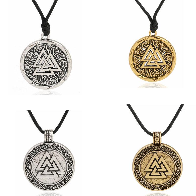 

10PCS Viking Men's Fashion North Vintage Pirate Pendant Necklaces Nordic Runes Talisman Statement Necklace For Women Accessories