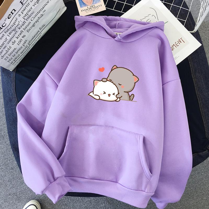 Femmes automne sweat à capuche sweats mode coréenne à capuche pour dames Kawaii Anime pull Streetwear grande taille sweats Couple