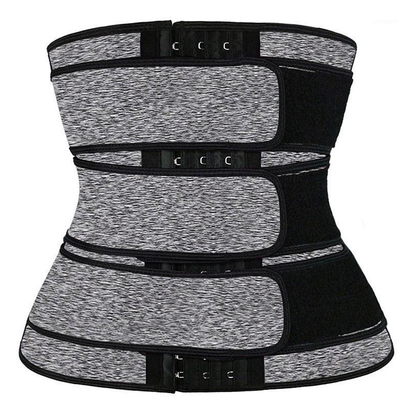 

3 Belt Waist Trainer Corset Neoprene Sweat Belt Body Shaper Women Slimming Sheath Reducing Curve Shaper Workout Trimmer1, Black