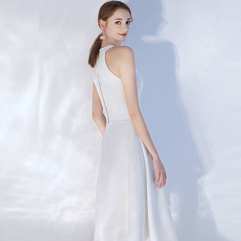 

2021 New *dressed Dress Simple Cetim*dress*dress*dress Soiree*dress White F0PB evening, Green.