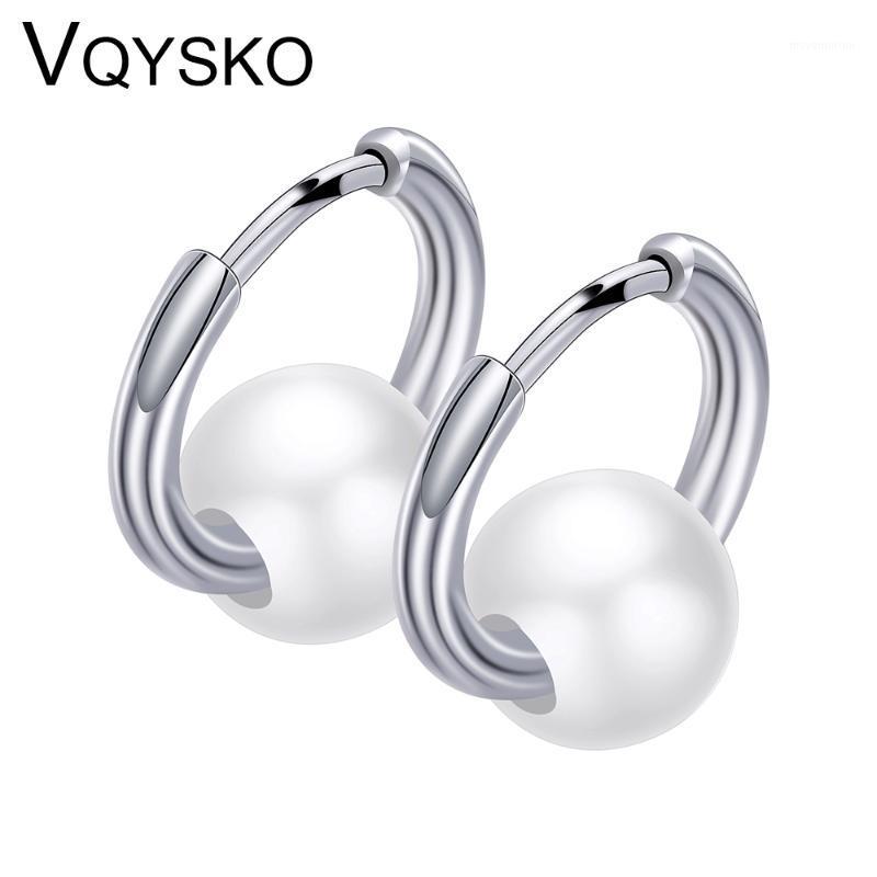

High Polished Hoop Ceramic Earrings For Ladies Fashion Stainless Steel Women Accessories Earring Party Jewelry Design1