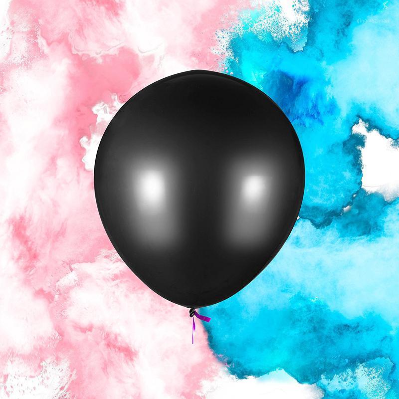 

18" 36" Big Gender Reveal Balloon Blue and Pink Confetti Balloon for Baby Shower Party Event Supply1