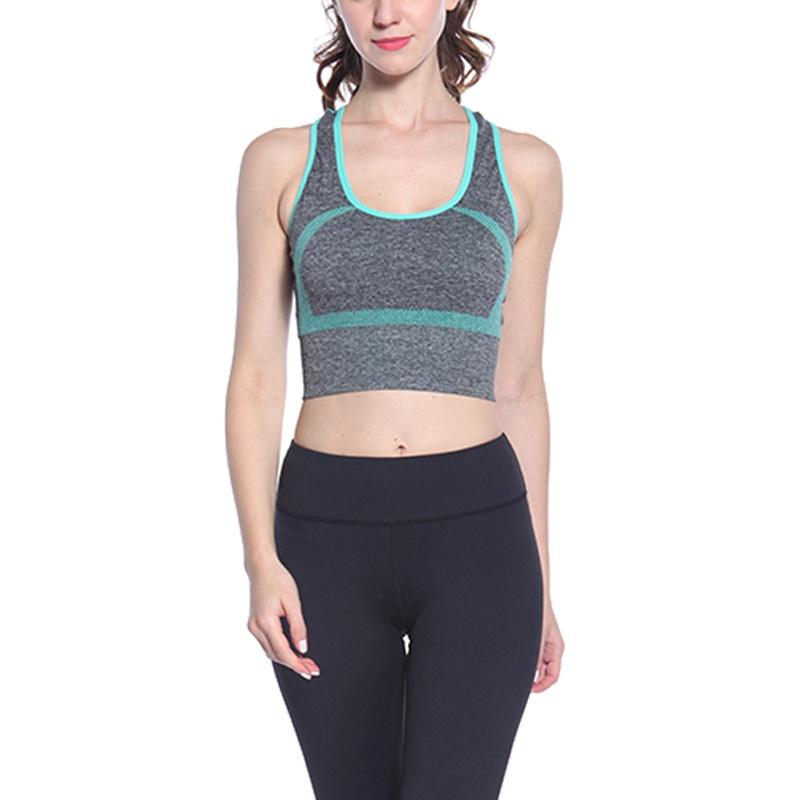 

2020 Women's medium impact Full Coverage Molded Cup Wire Free Sports Bra, Red