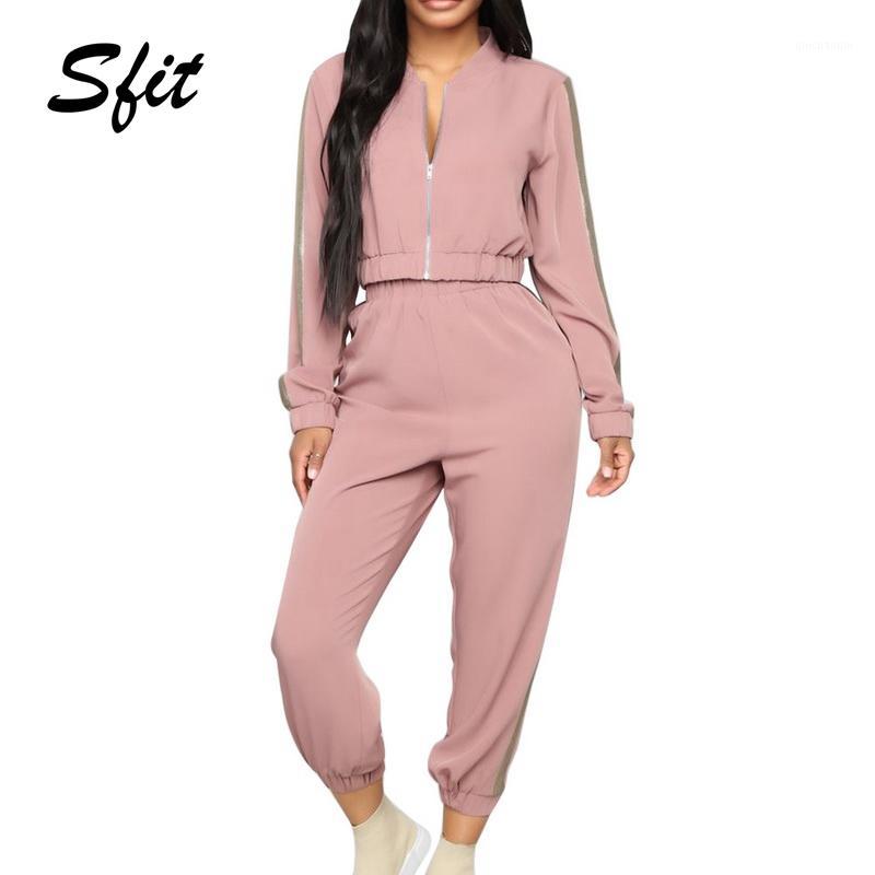 

Sfit Women' Tracksuit Sets Long Sleeve Sweatsuits Outfits Casual Sweatshirt and Jogging Sweatpants Suit Zipper Sport Yoga Set1, Black