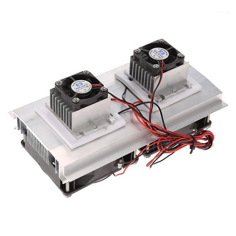 

200 x 118 x 95mm 120W Thermoelectric Peltier Refrigeration Semiconductor Cooling System Kit Double Fan1